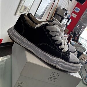 Maison Mihara Yasuhiro Blakey OG Canvas White Pre Owned SZ 11 EUR 44 Used